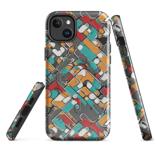 Neon Switchboard on a MagSafe Tough Case for iPhone®