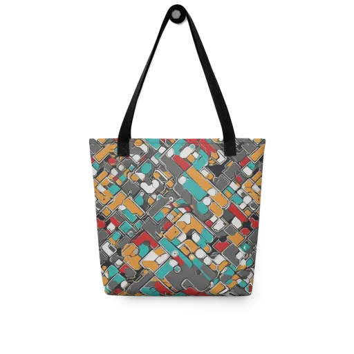 Neon Switchboard on a Tote Bag
