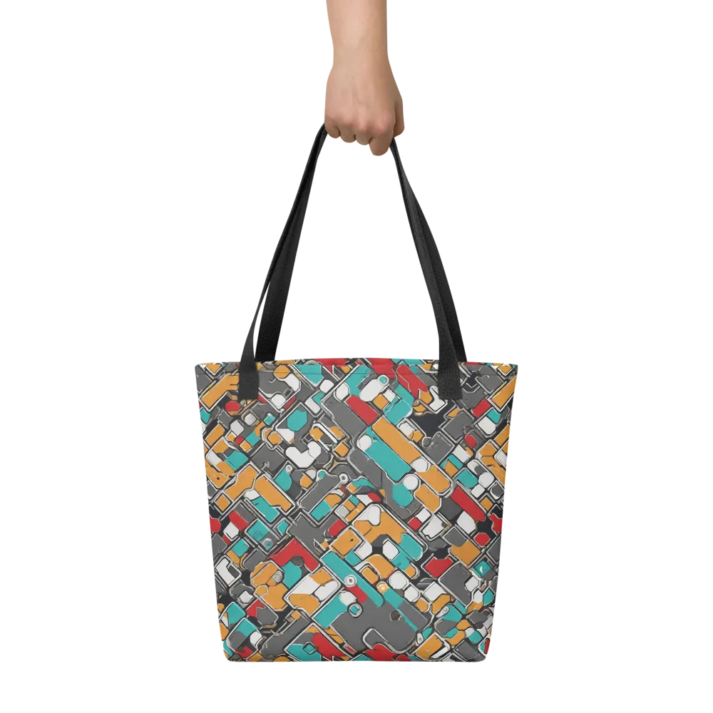 Neon Switchboard on Tote Bag — Front