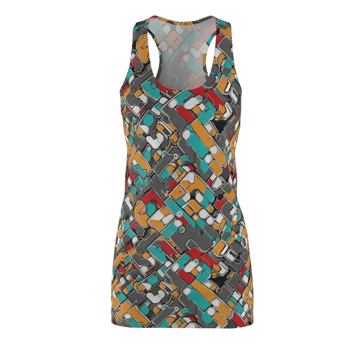Neon Switchboard on Racerback Dress — Front