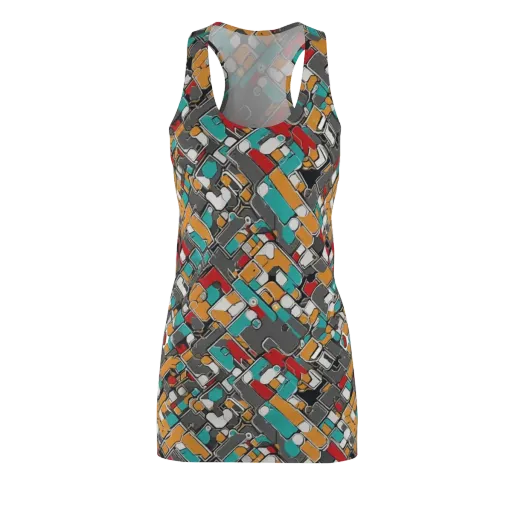 Neon Switchboard on a Racerback Dress