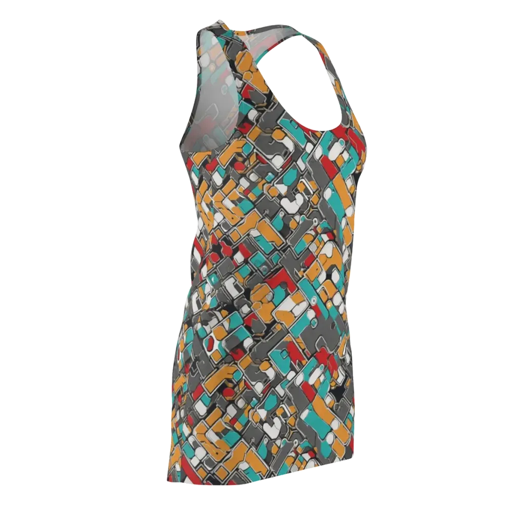 Neon Switchboard on Racerback Dress — Front Side