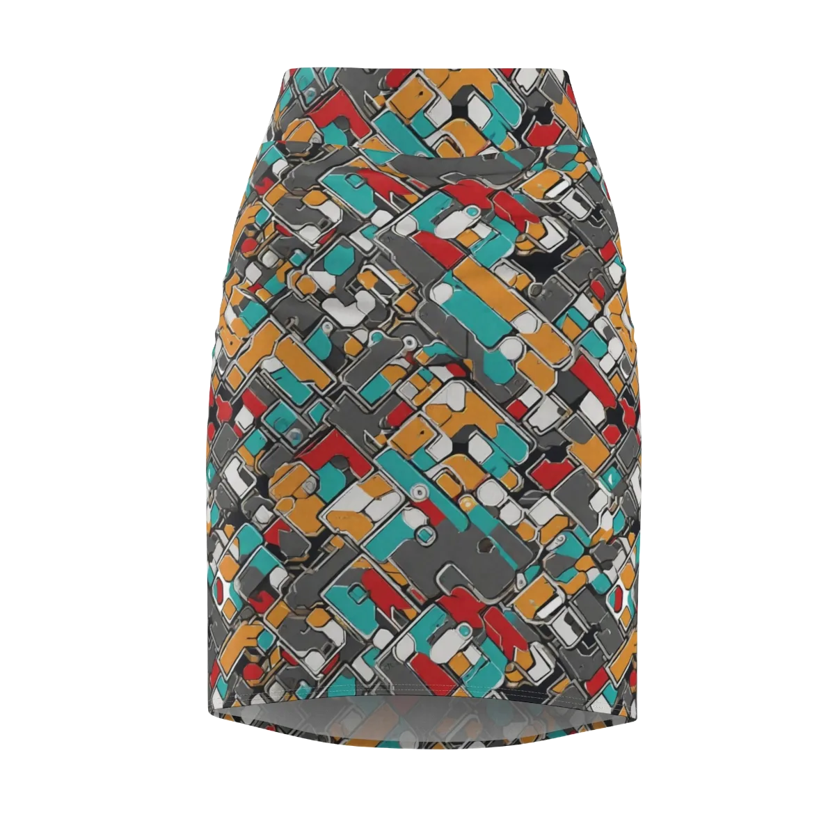 Neon Switchboard on Pencil Skirt — Front