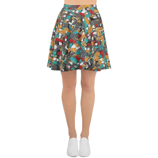 Neon Switchboard on a Skater Skirt