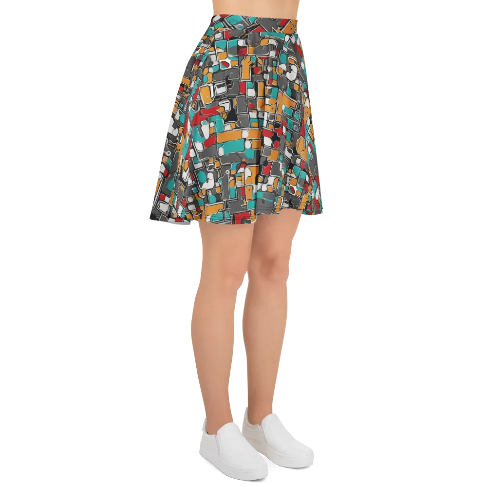 Neon Switchboard on Skater Skirt — Right