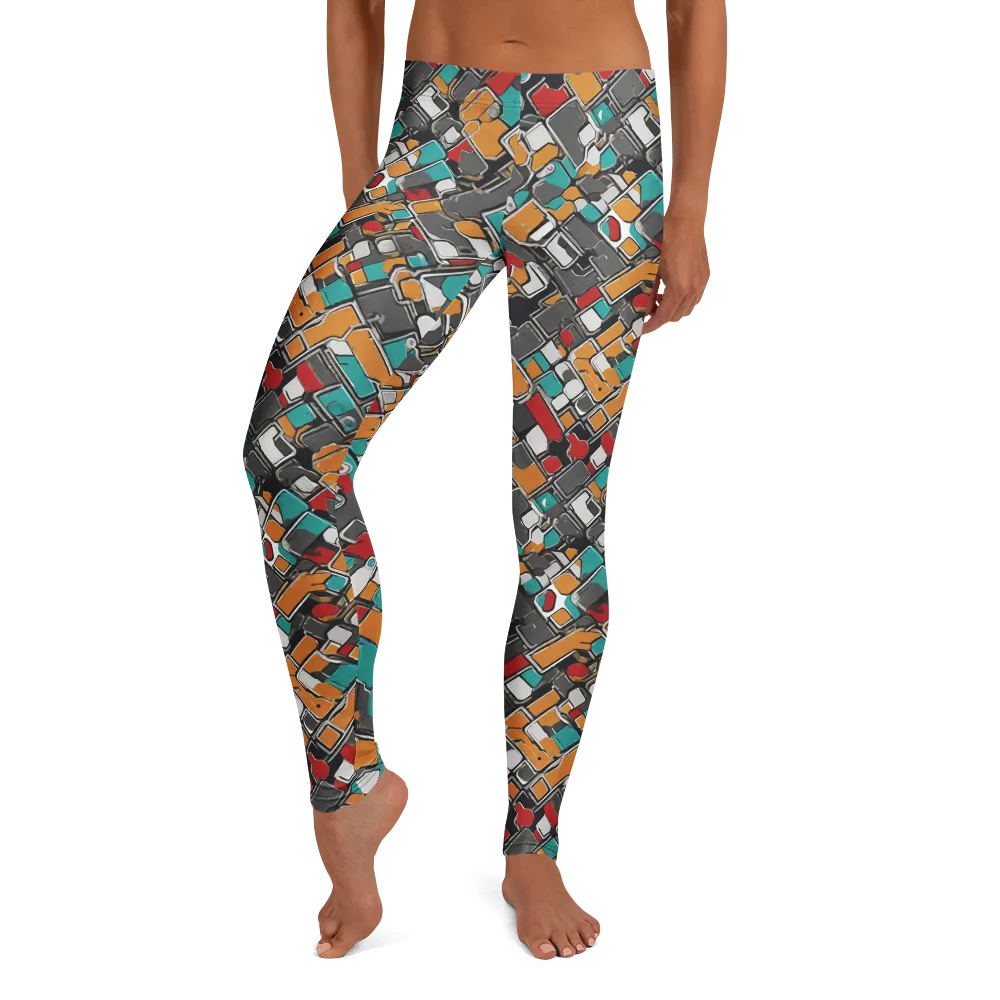 Neon Switchboard on Leggings — Front
