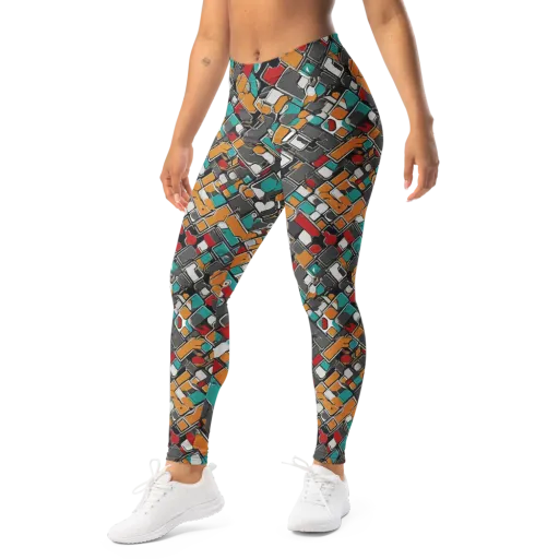 Neon Switchboard on a Leggings