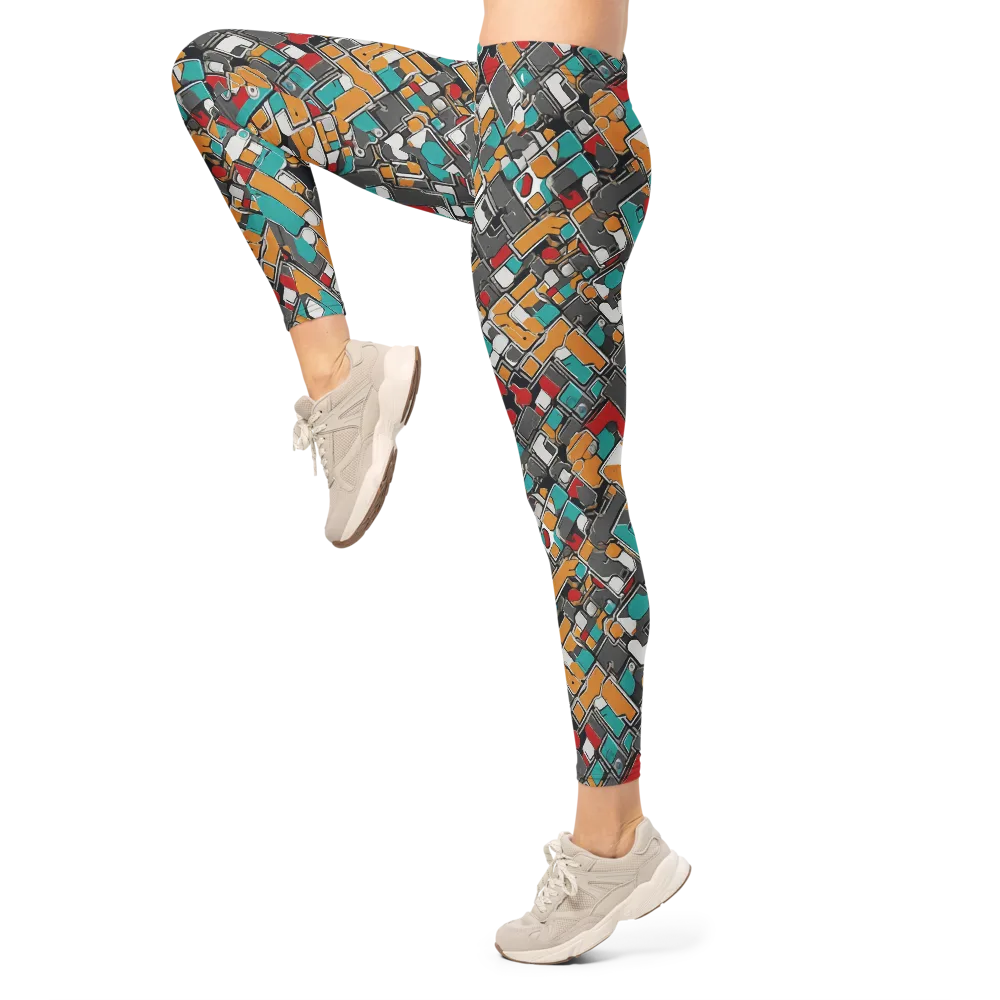 Neon Switchboard on Leggings — Left