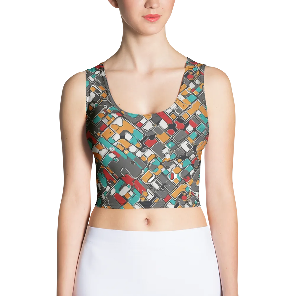 Neon Switchboard on Crop Top — Front