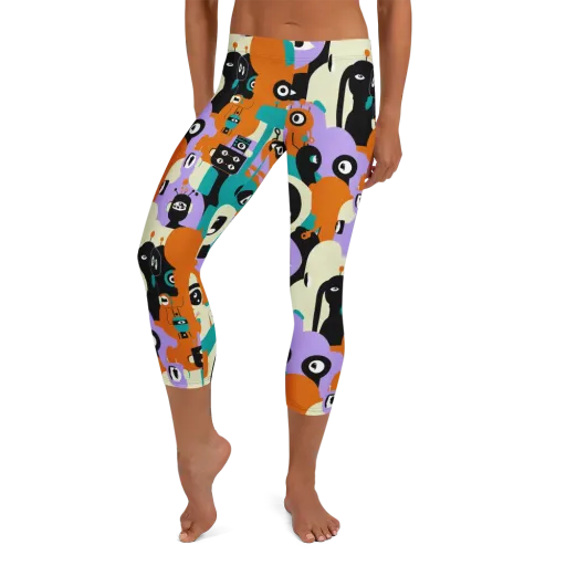 Neon Botany on a Capri Leggings