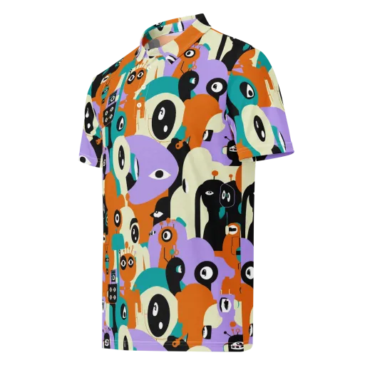 Neon Botany on a Men's Slim Fit Polo Shirt