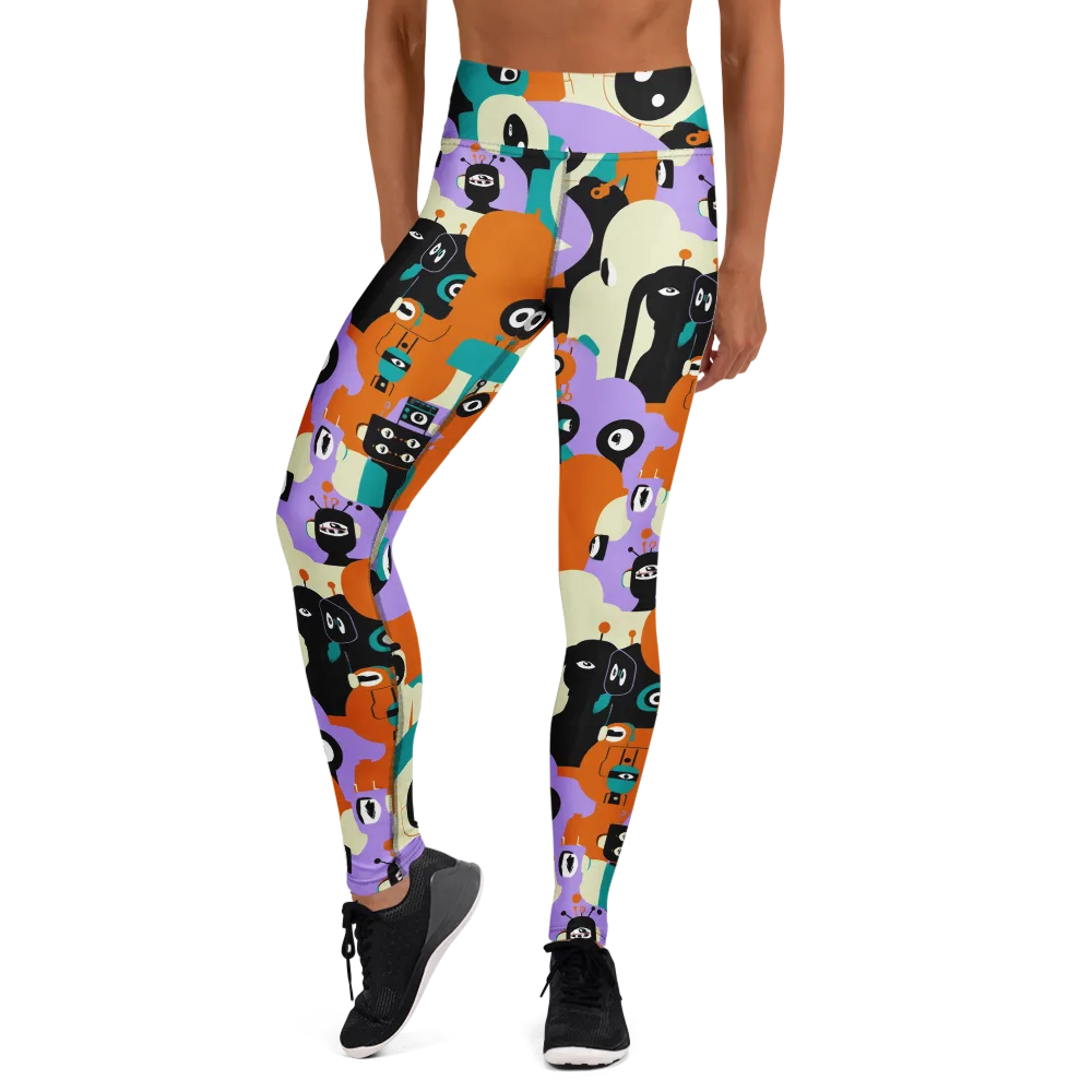 Neon Botany on Yoga Leggings — Front
