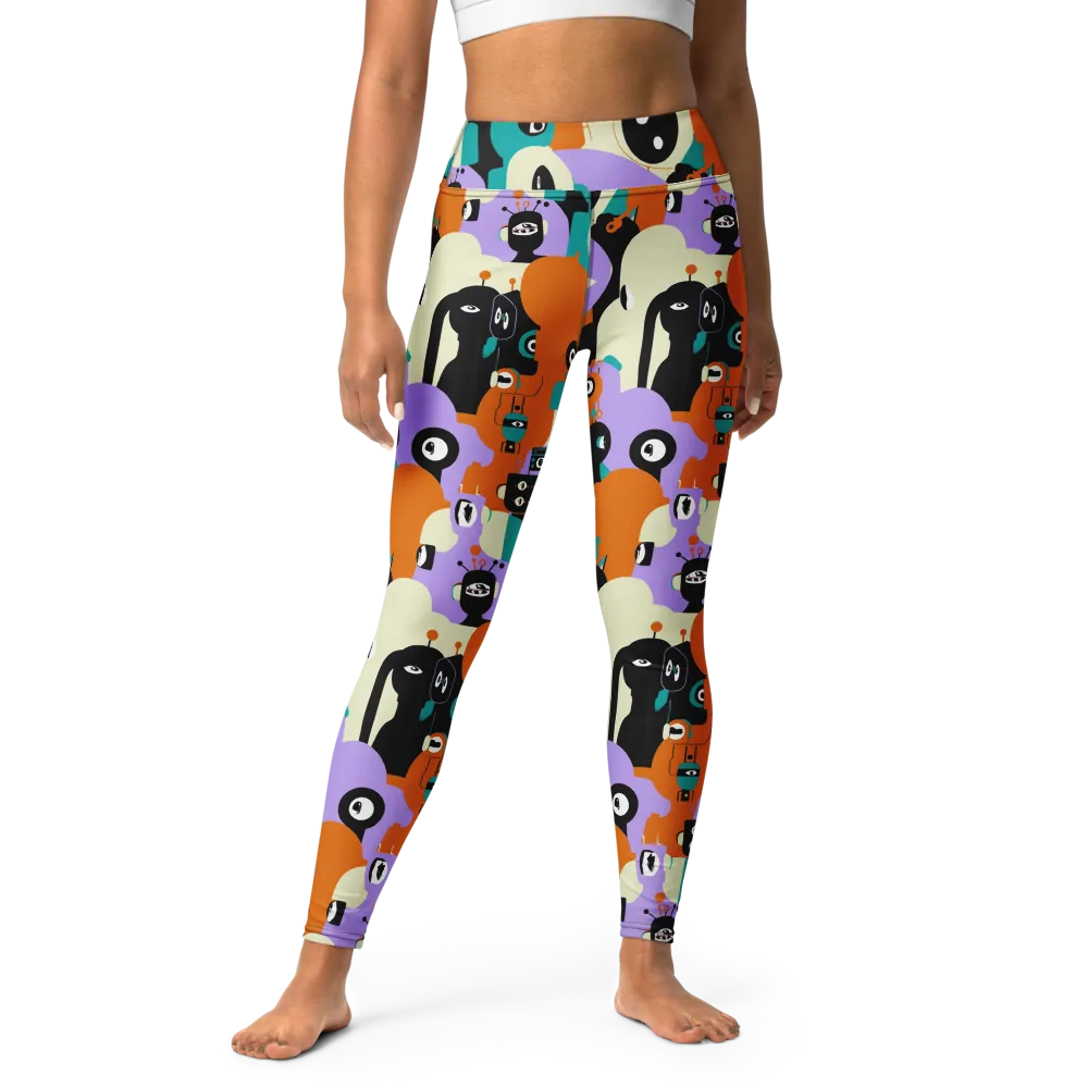 Neon Botany on Yoga Leggings — Front