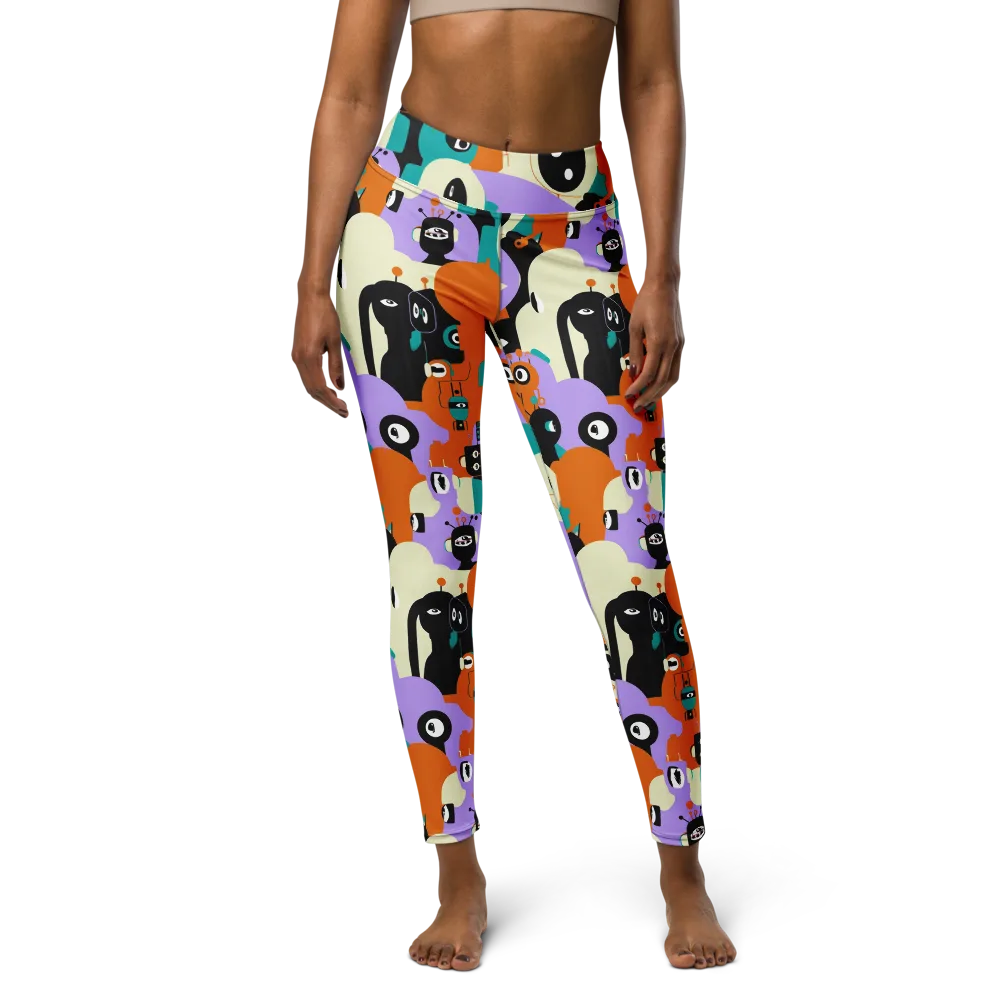 Neon Botany on Yoga Leggings — Front