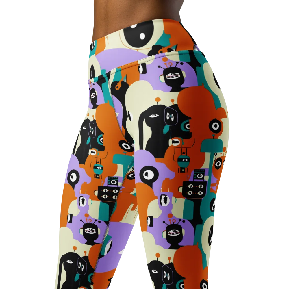 Neon Botany on Yoga Leggings — Left Front