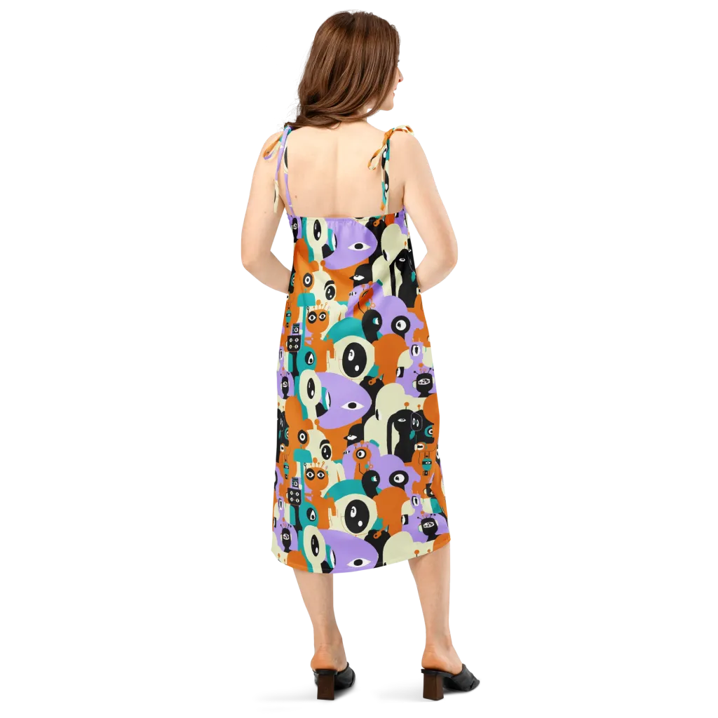 Neon Botany on Slip Dress — Back