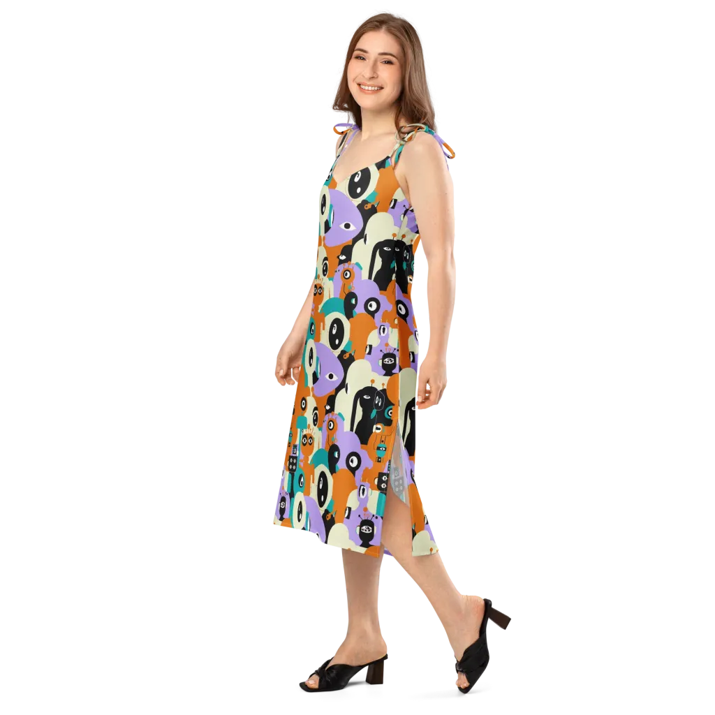 Neon Botany on Slip Dress — Left Front