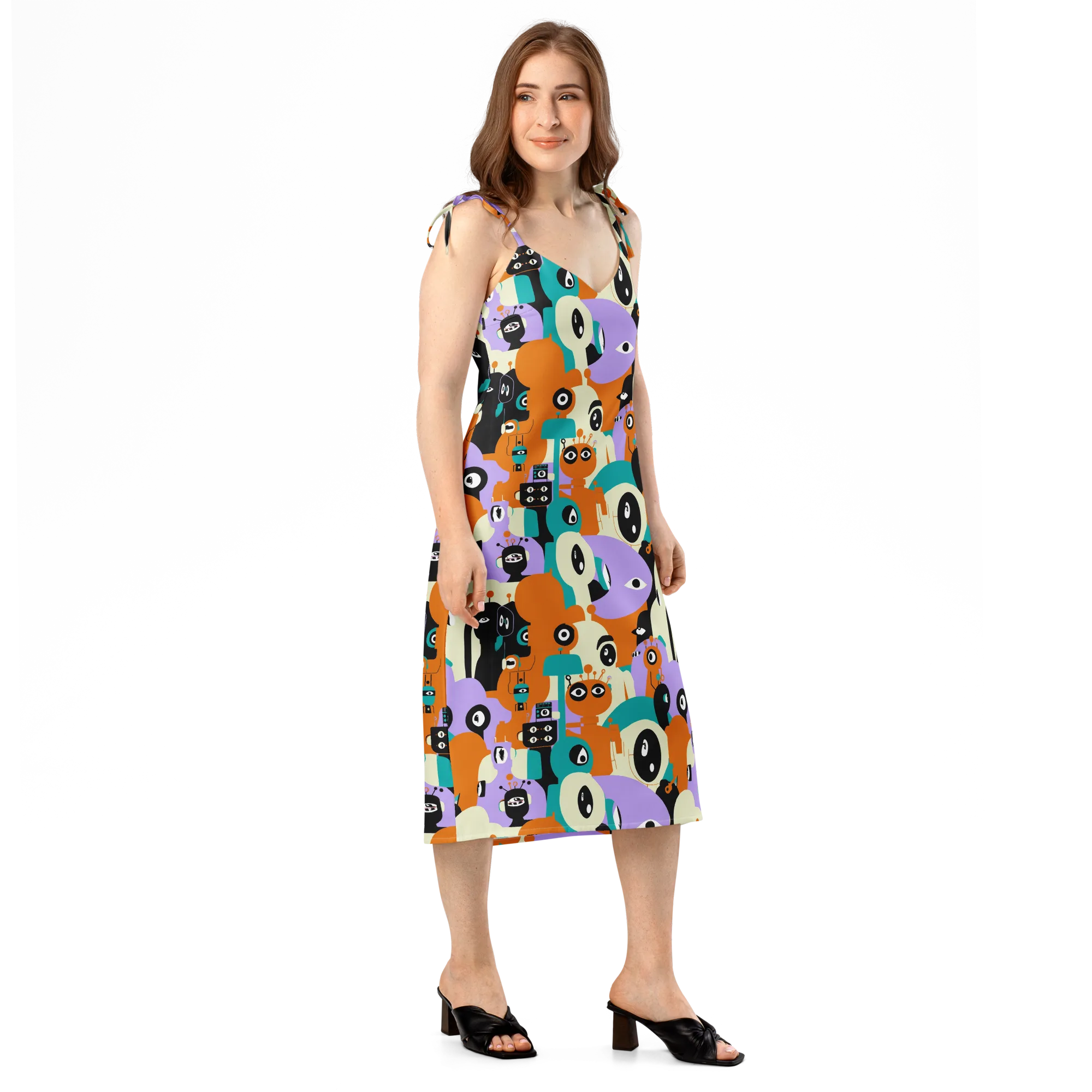 Neon Botany on Slip Dress — Right Front
