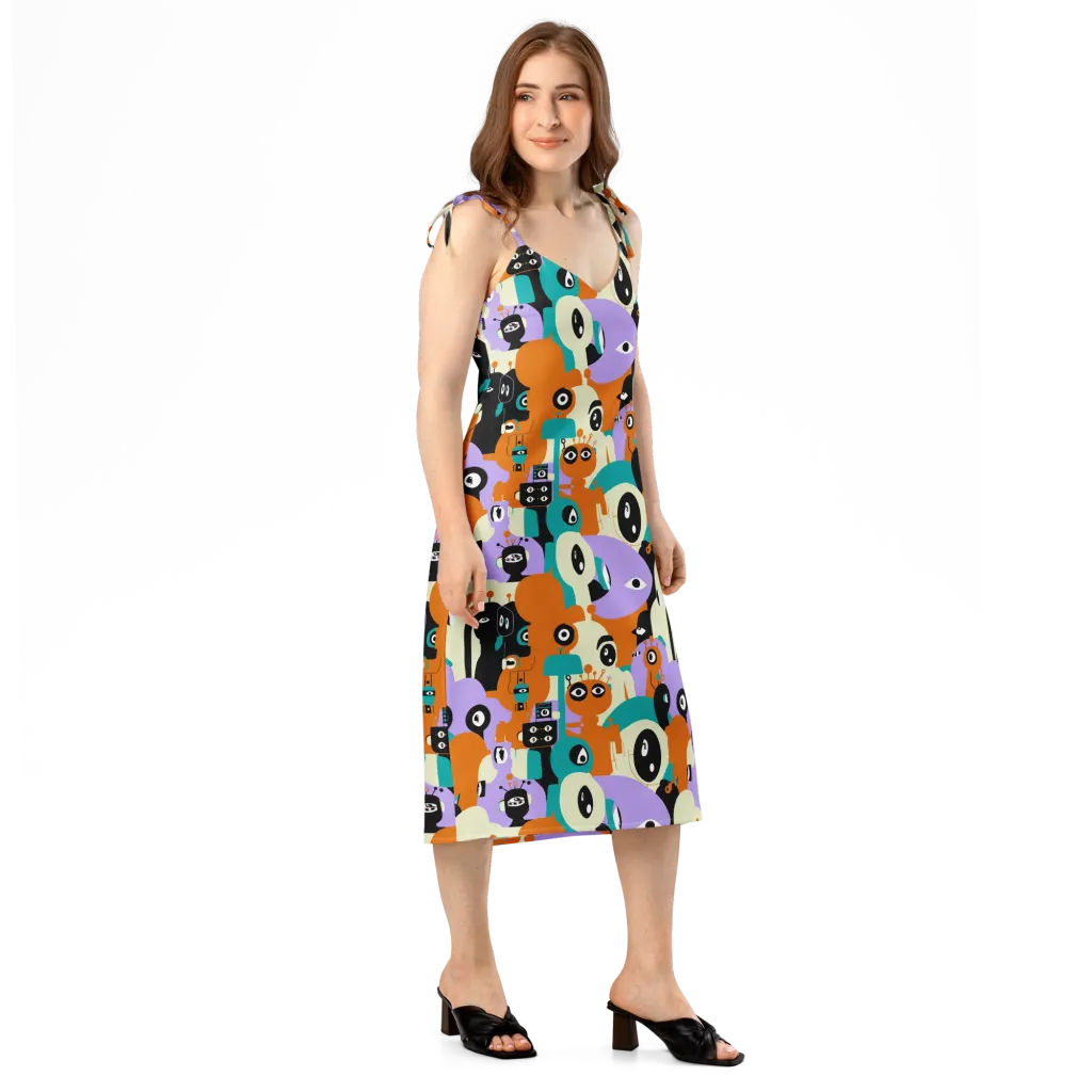Neon Botany on Slip Dress — Right Front