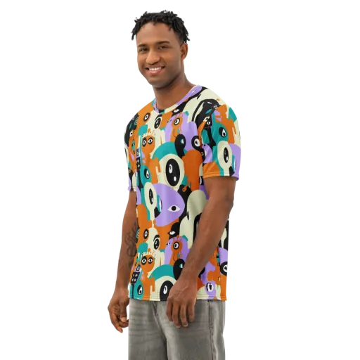 Neon Botany on a Men's Cotton Crew Neck T-Shirt