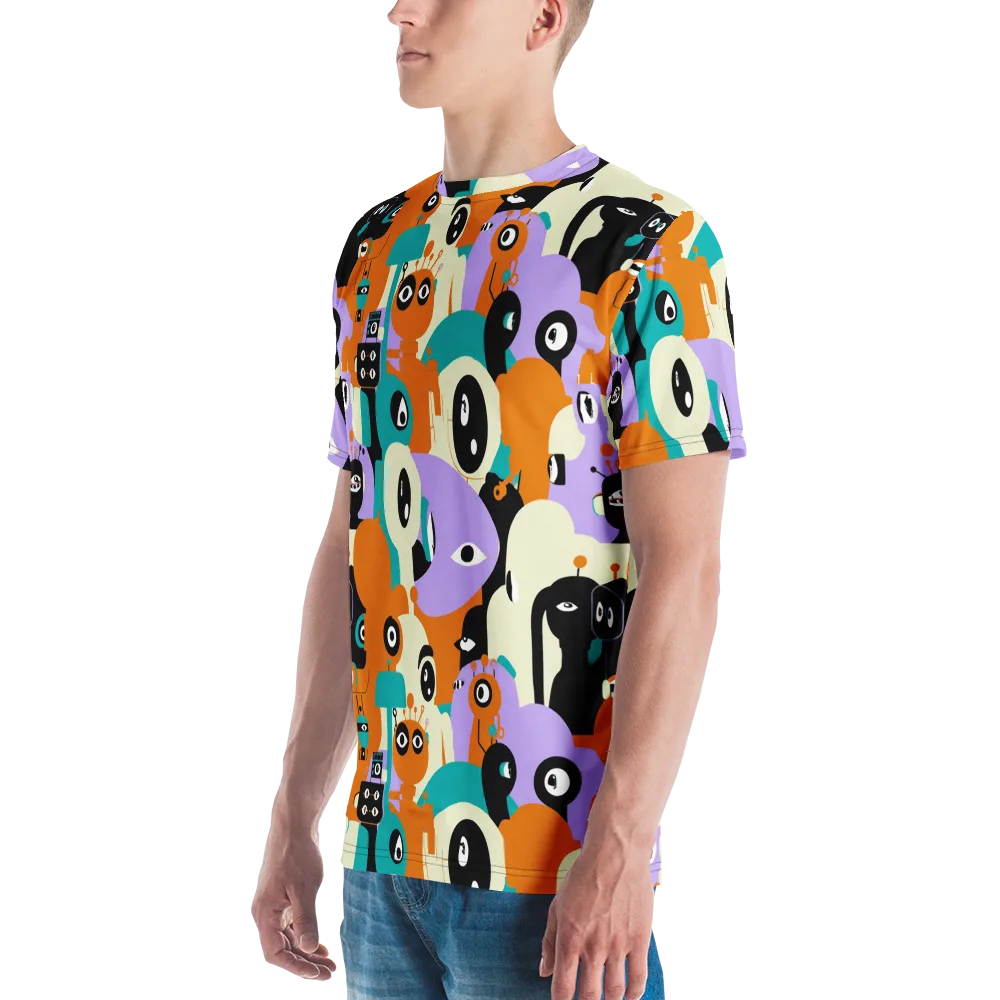 Neon Botany on Men's Crew Neck T-Shirt — Left