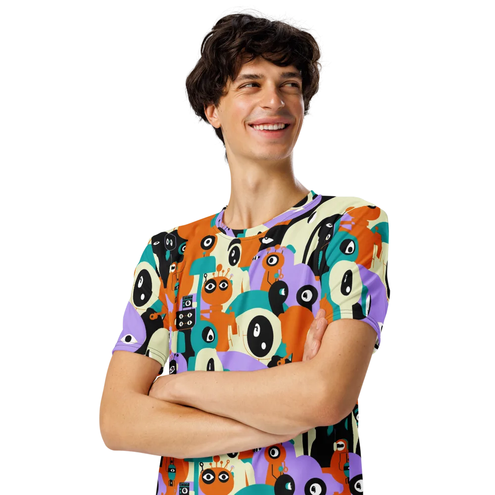 Neon Botany on Men's Crew Neck T-Shirt — Left Front