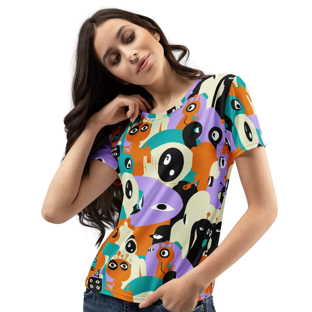 Neon Botany on Women's Crew Neck T-Shirt — Left Front