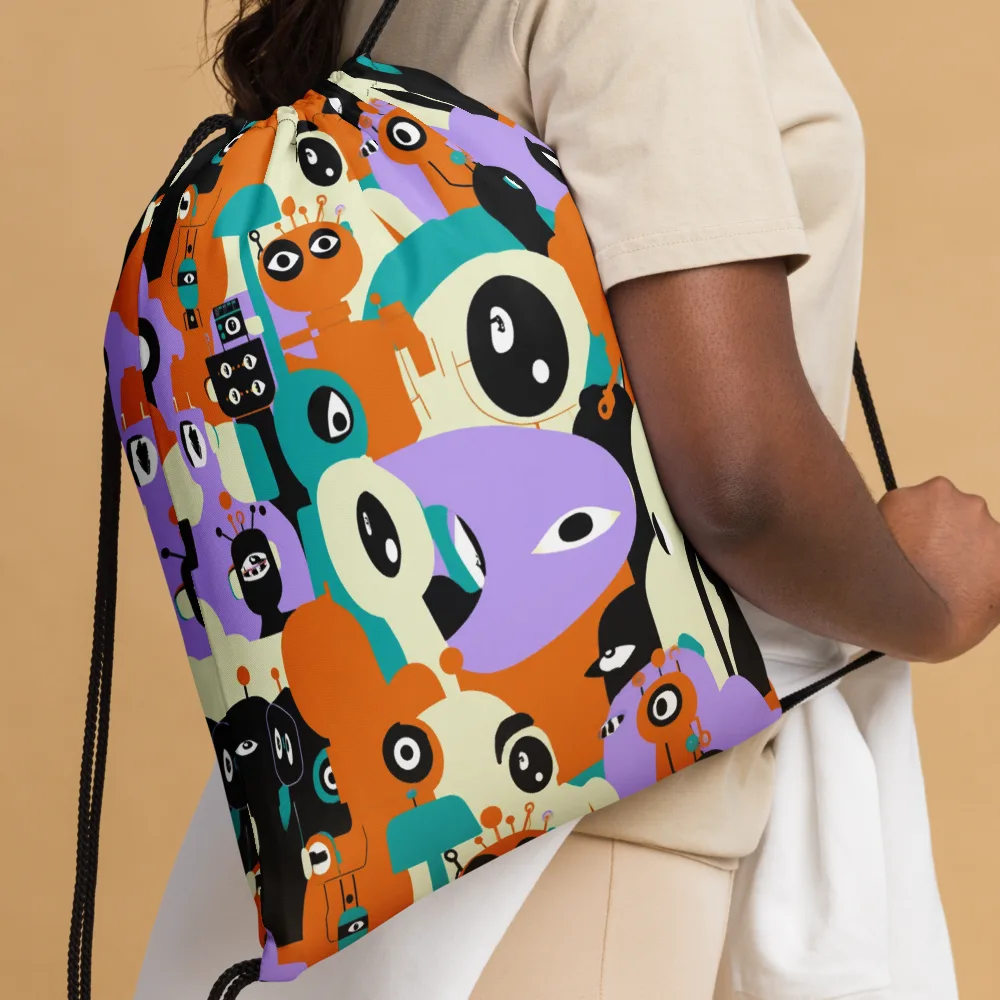 Neon Botany on Drawstring Bag — Front