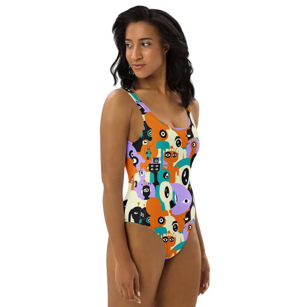 Neon Botany on One-Piece Swimsuit — Right