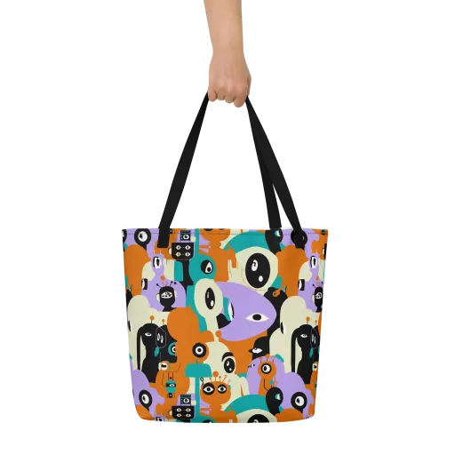 Neon Botany on a Large Tote Bag W/ Pocket