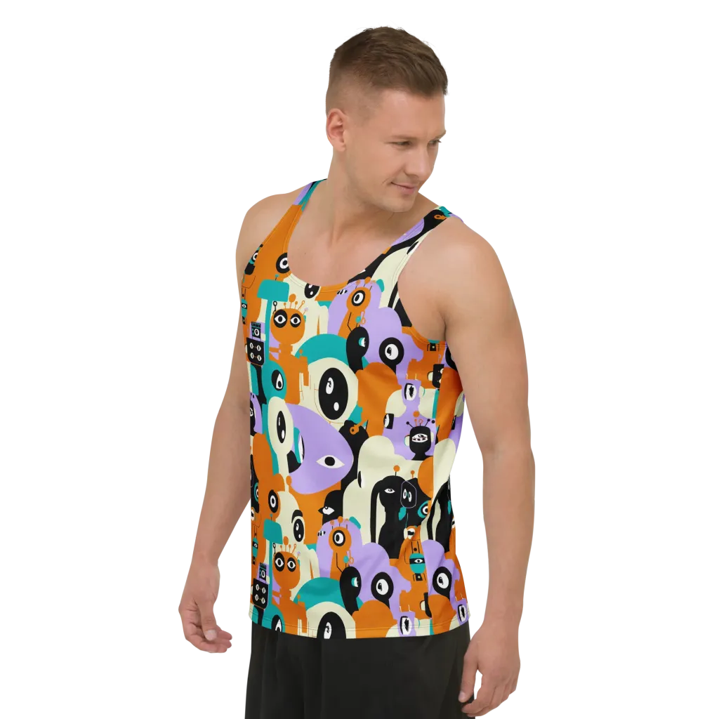 Neon Botany on Men's Tank Top — Left Front