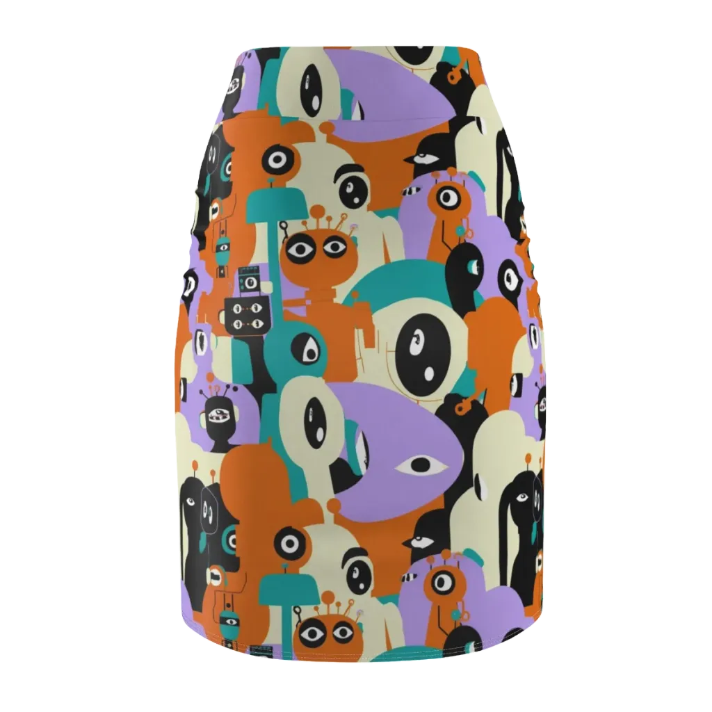 Neon Botany on Pencil Skirt — Back