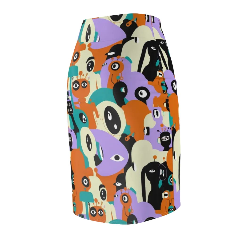 Neon Botany on Pencil Skirt — Back Side