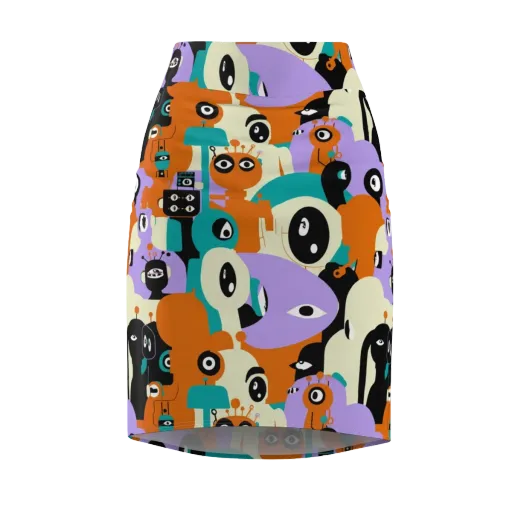 Neon Botany on a Pencil Skirt