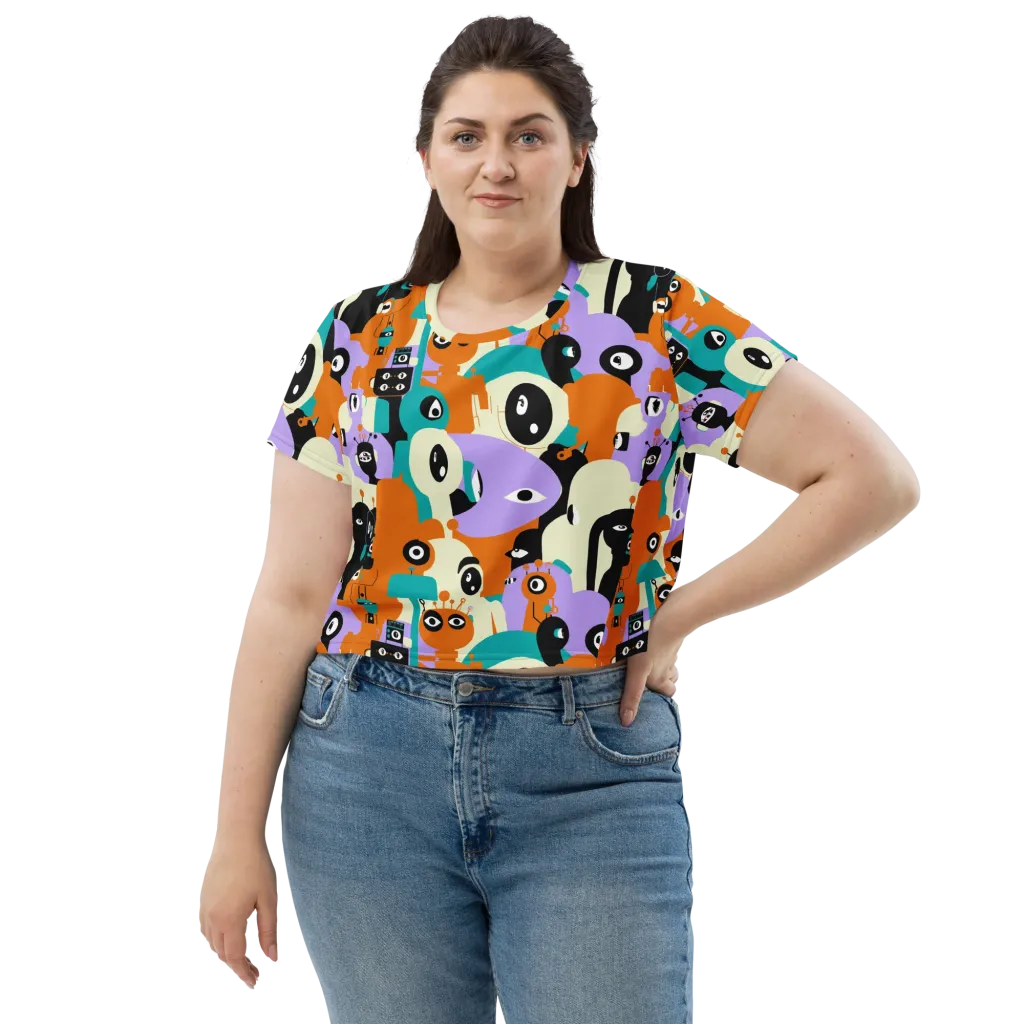 Neon Botany on Crop Tee — Front