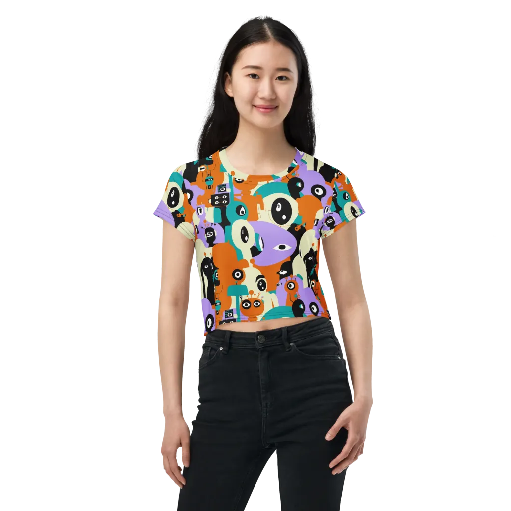 Neon Botany on Crop Tee — Front