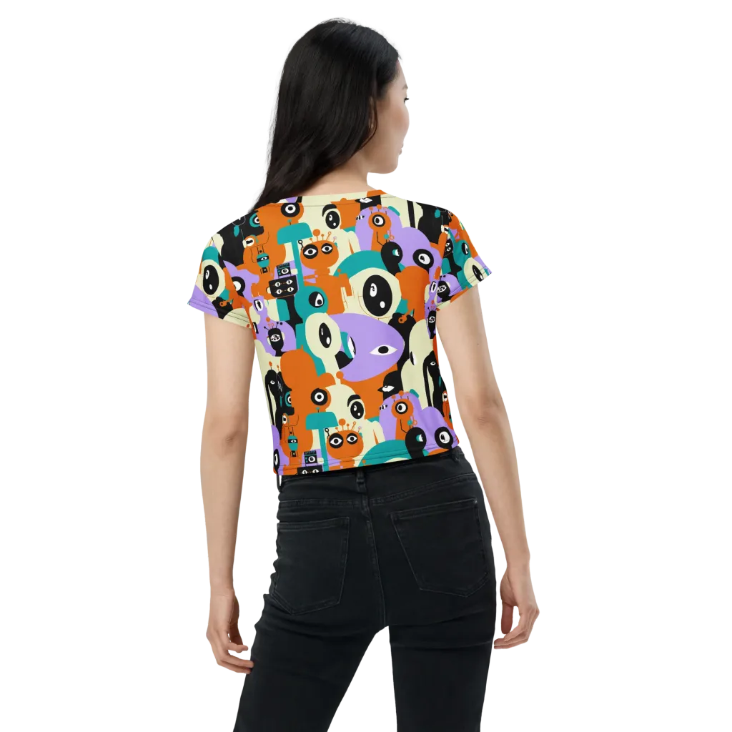 Neon Botany on Crop Tee — Back