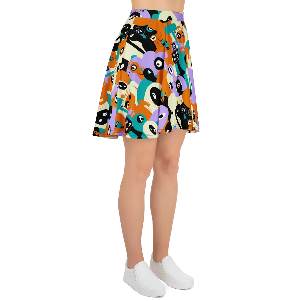 Neon Botany on Skater Skirt — Right