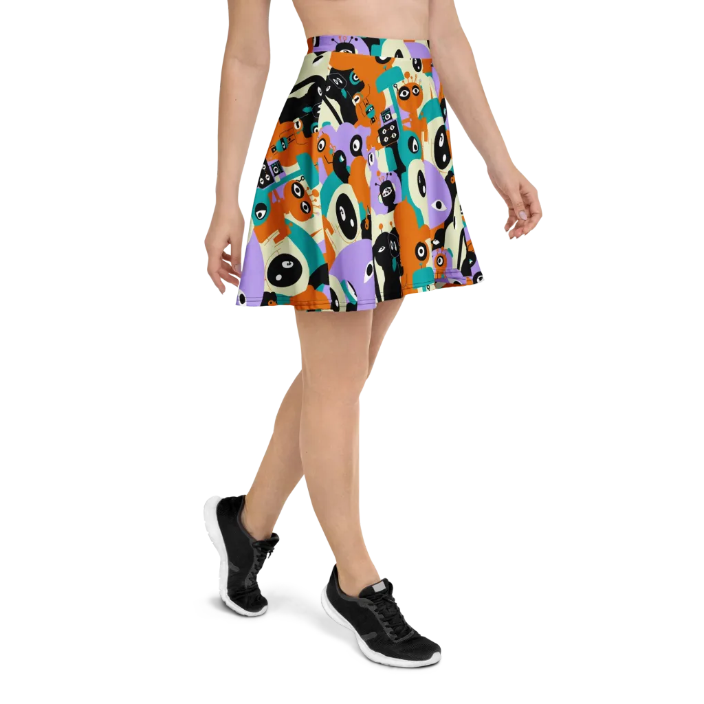 Neon Botany on Skater Skirt — Right