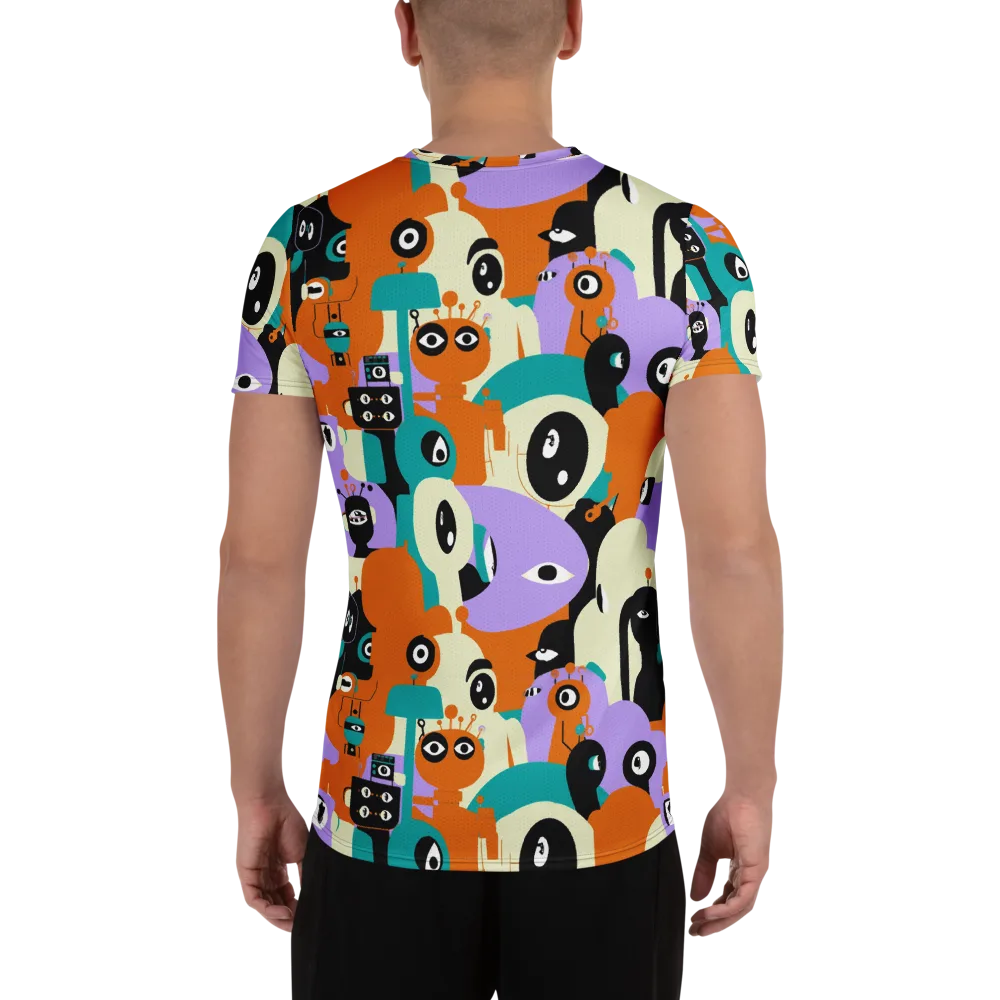 Neon Botany on Men's Athletic T-Shirt — Back