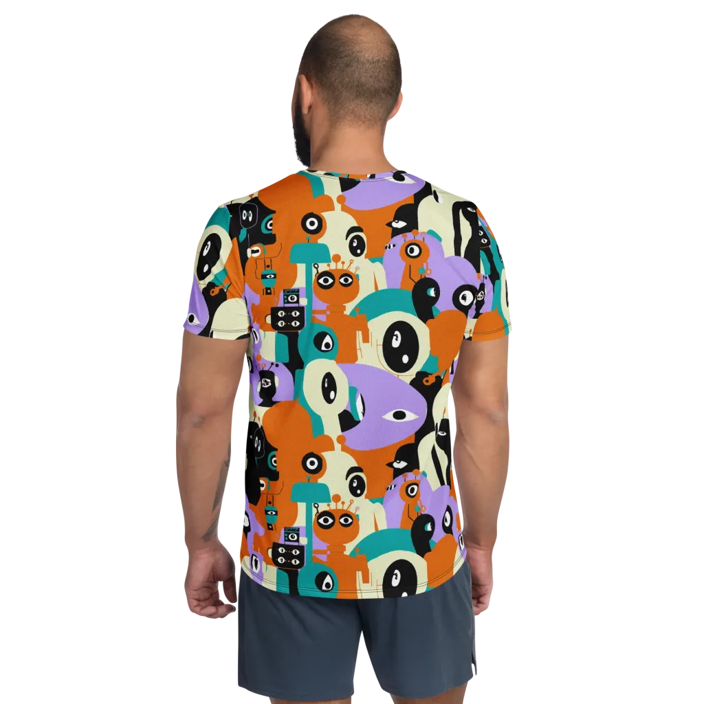 Neon Botany on Men's Athletic T-Shirt — Back