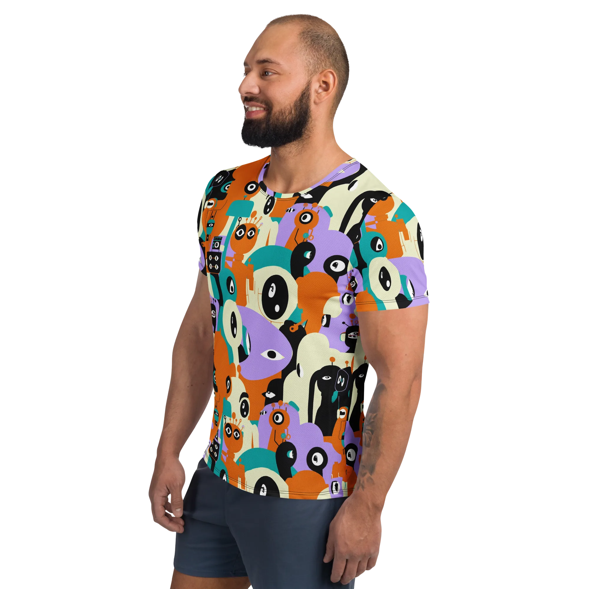 Neon Botany on Men's Athletic T-Shirt — Left