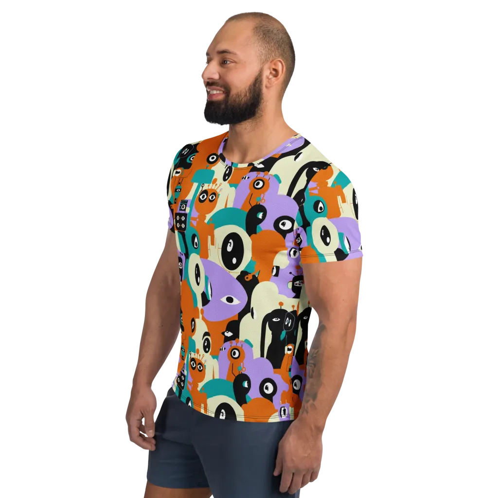 Neon Botany on Men's Athletic T-Shirt — Left