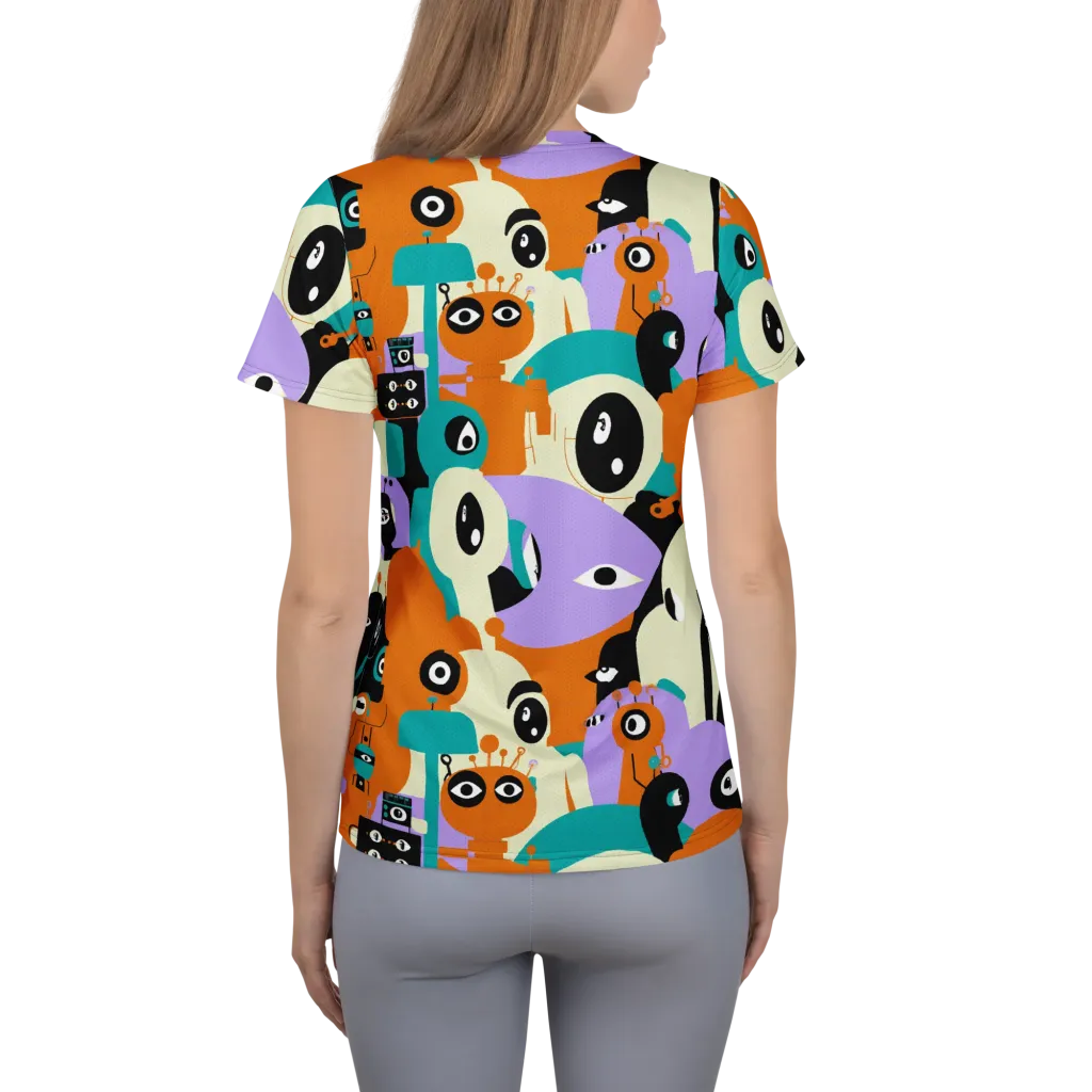 Neon Botany on Women's Athletic T-Shirt — Back