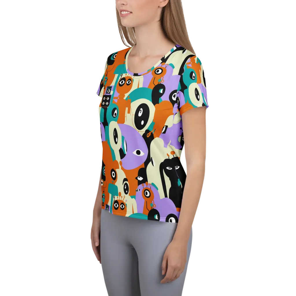 Neon Botany on Women's Athletic T-Shirt — Left