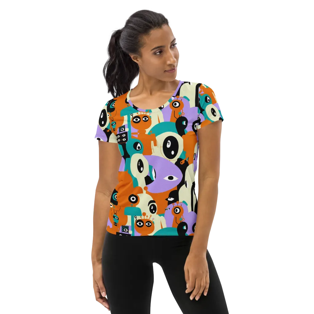 Neon Botany on Women's Athletic T-Shirt — Front