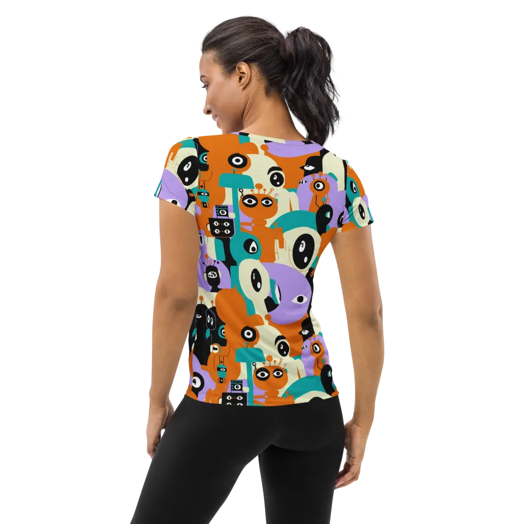 Neon Botany on Women's Athletic T-Shirt — Back