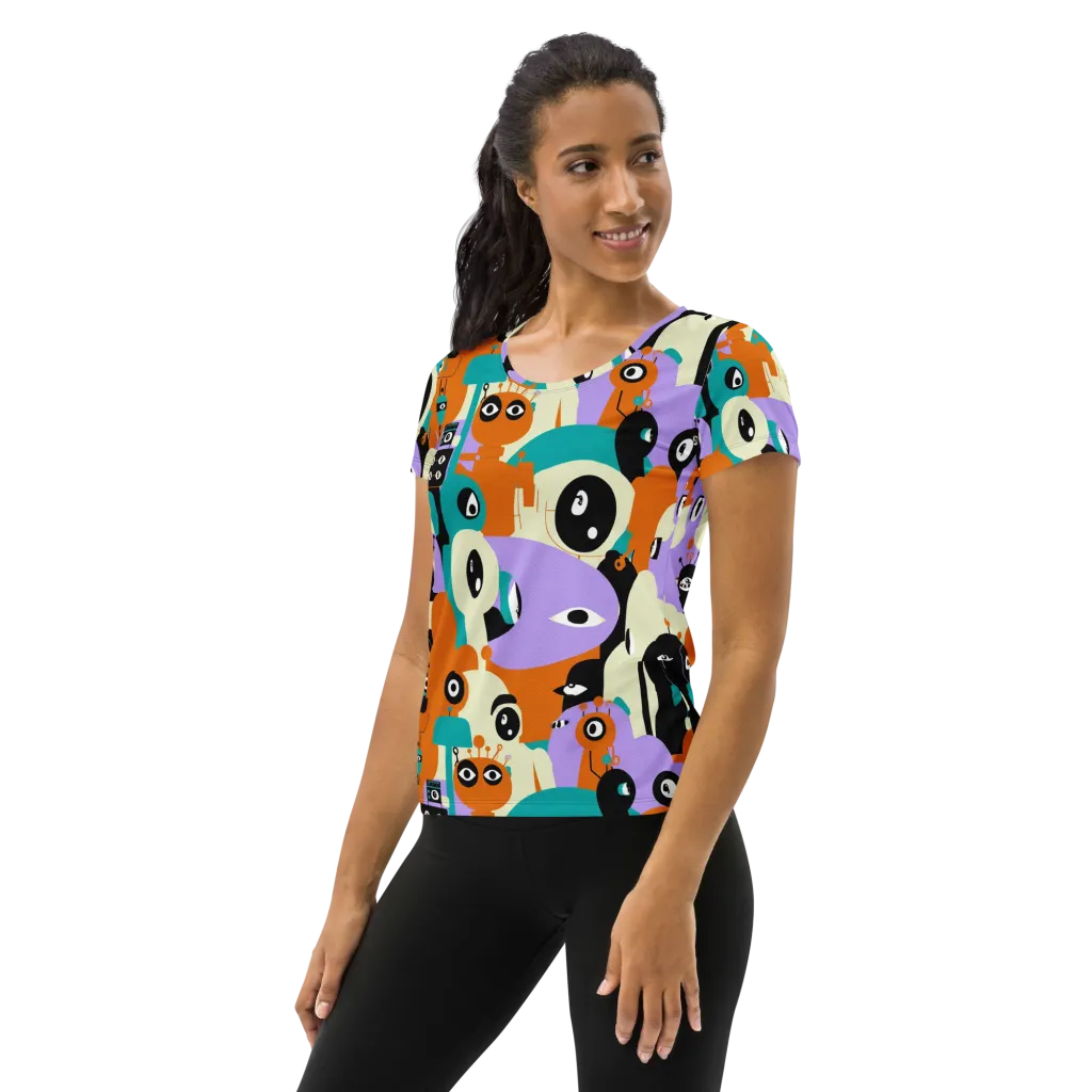 Neon Botany on Women's Athletic T-Shirt — Left
