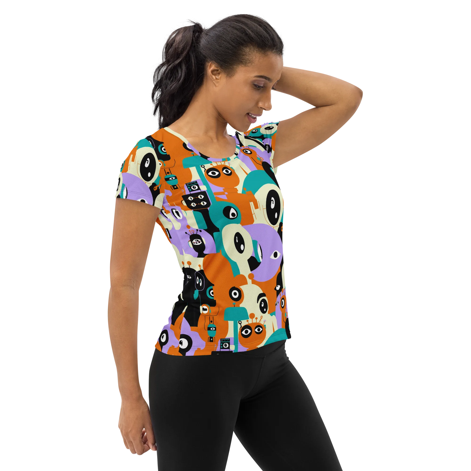 Neon Botany on Women's Athletic T-Shirt — Right