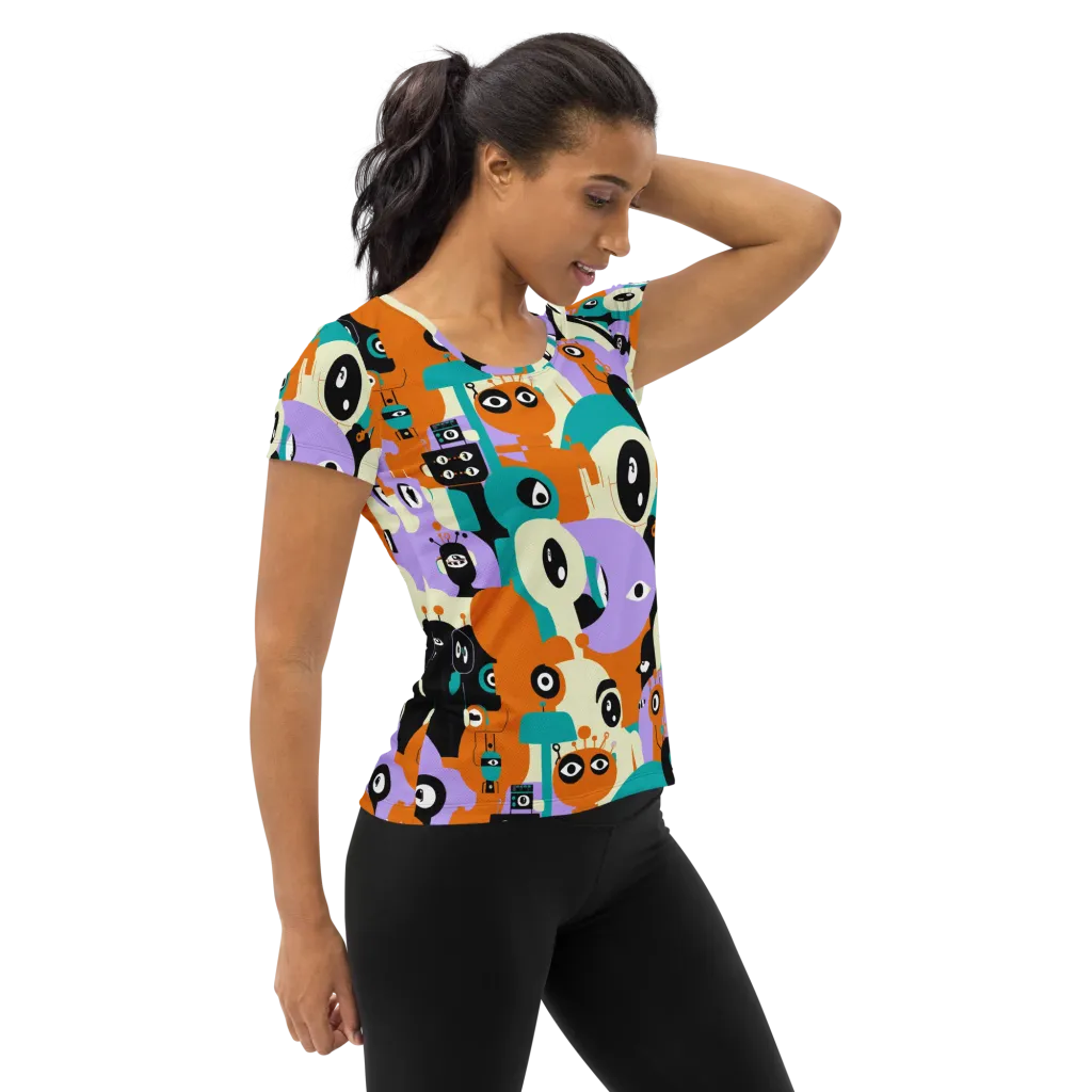 Neon Botany on Women's Athletic T-Shirt — Right